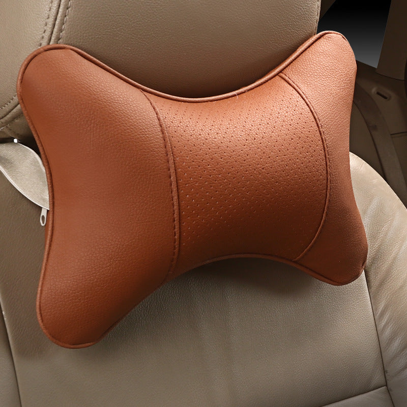 Car Headrest Danni Leather Perforated Breathable Leather Headrest Summer