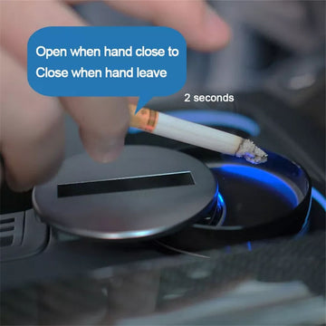 Creative smart car household desktop ashtray automatic opening and closing switch infrared induction ashtray