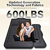 Rear seat car cushion: Inflatable off-road vehicle camping bed, suitable for trucks and vans, thick double-sided plush travel ca