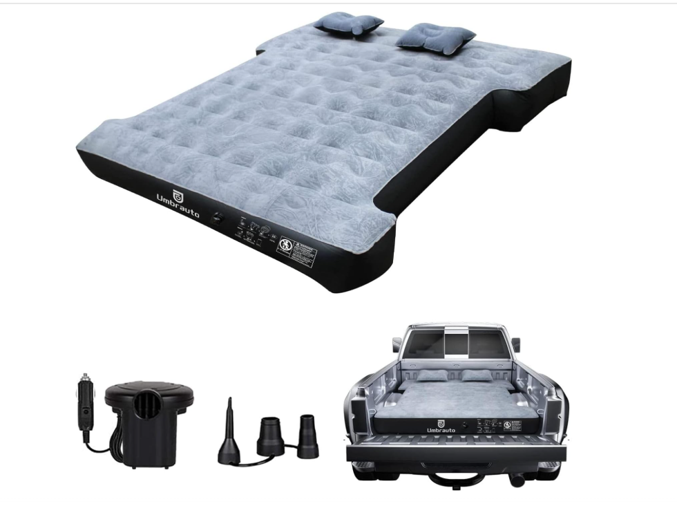 Umbratuo inflatable mattress is suitable for medium-sized short truck lathes ranging from 6-6.6 feet (approximately 1.8-2.0 mete