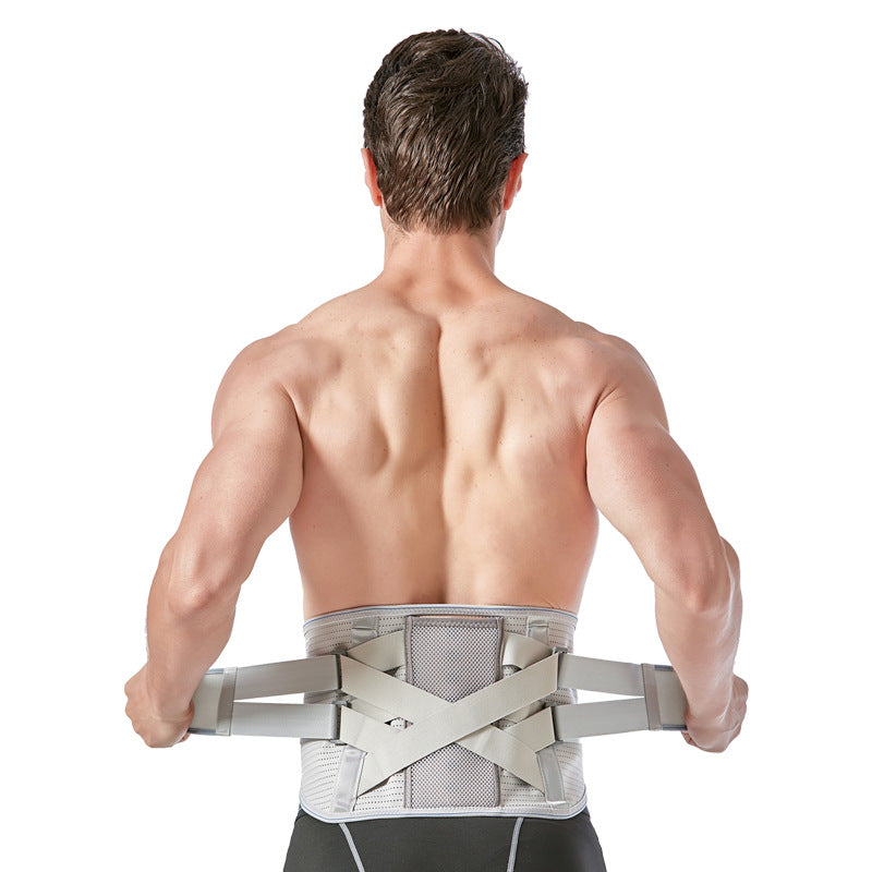 Removable steel plate support for waist protection, breathable and widened waist protection
